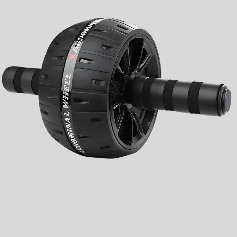 FitSupplyZone black ab roller wheel with textured grips for core strengthening exercises